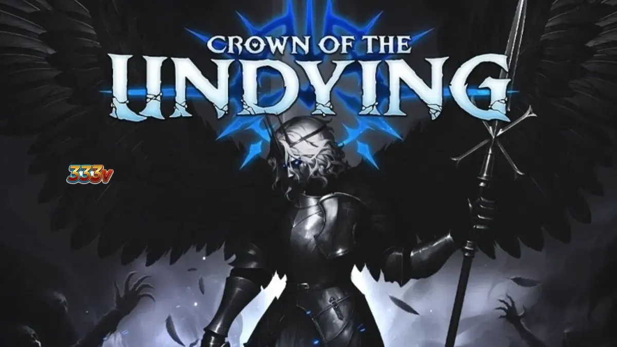 Tampilan visual slot Crown of the Undying dengan tema fantasi gelap